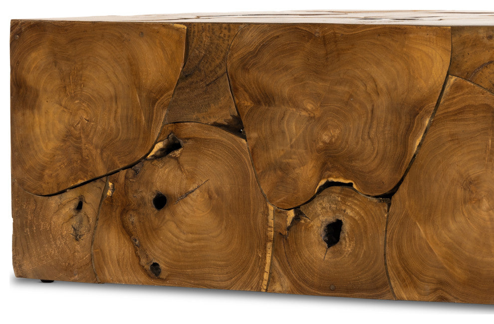 Tomlin Outdoor Coffee Table-Teak Root