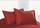 Cottonpure Colors All Natural 100% Cotton Pillow Sham, Scarlet, Standard