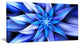 Dancing Blue Flower Petals, Floral Canvas Art Print, 40x20