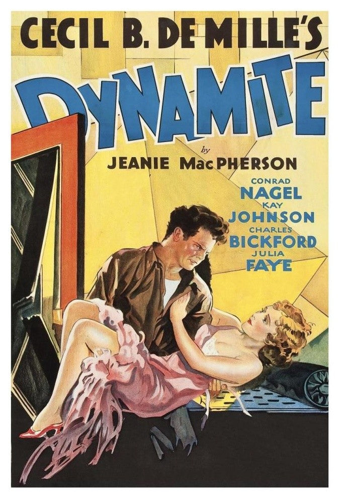 "Vintage Film Posters: Dynamite" Digital Paper Print, 26"x38"