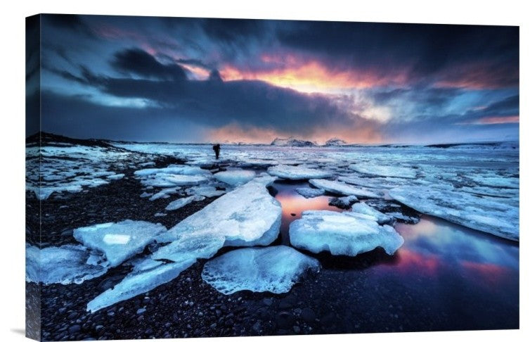 "Badlands Iii" Stretched Canvas Giclee by David Martin Castan, 18x12"