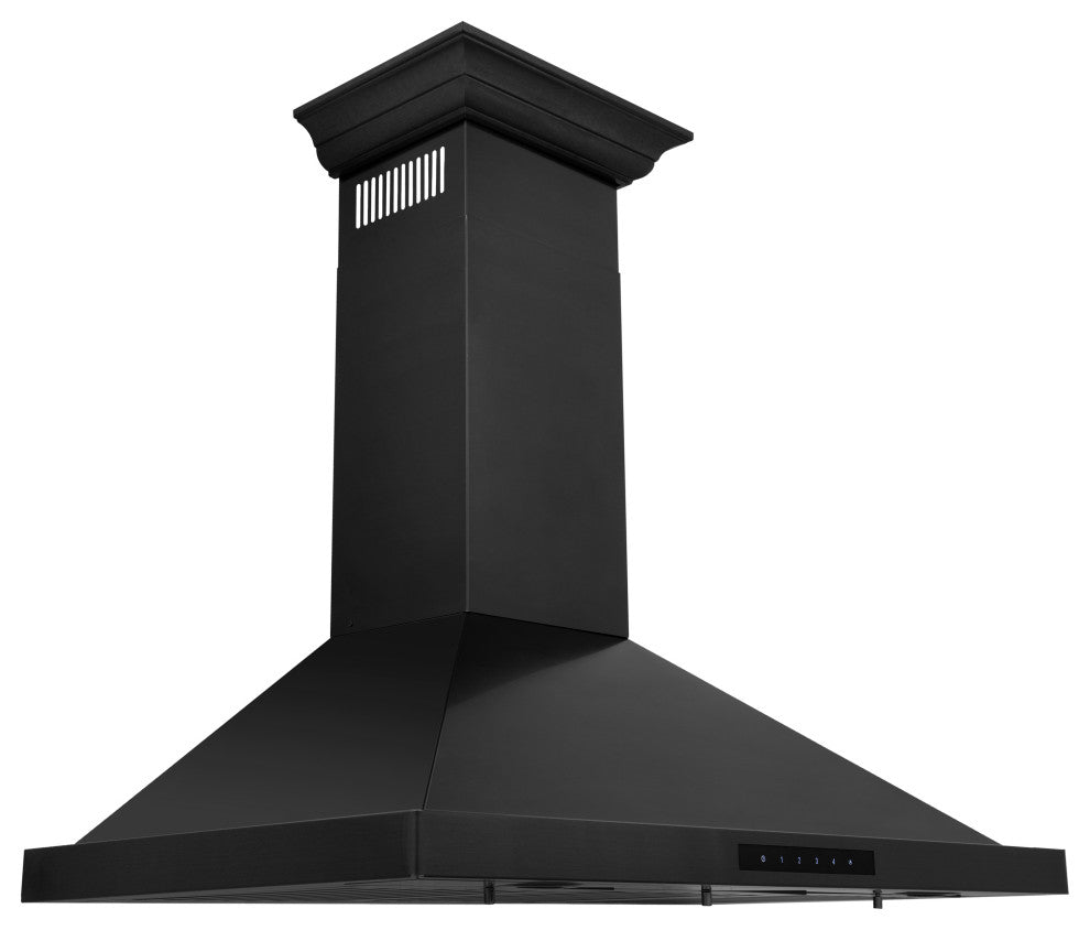 ZLINE 36" Convertible Vent Wall Mount Hood in Black Stainless (BSKBNCRN-36)