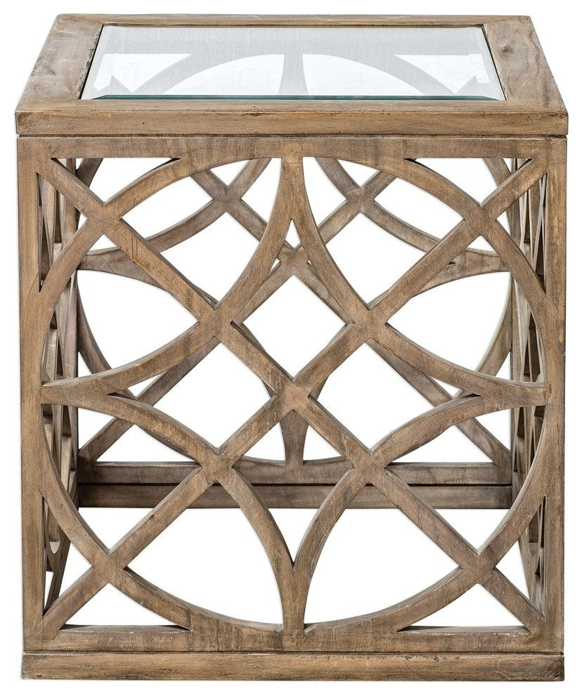Uttermost Janeva Wheat Accent Table