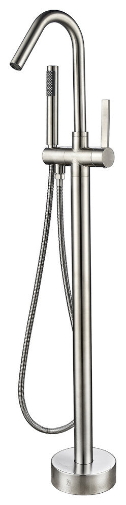 Vanity Art Freestanding Tub Faucet, Brushed Nickel