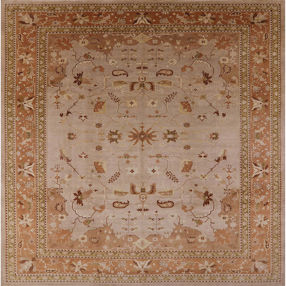 Ahgly Company Indoor Square Mid-Century Modern Area Rugs, 8' Square