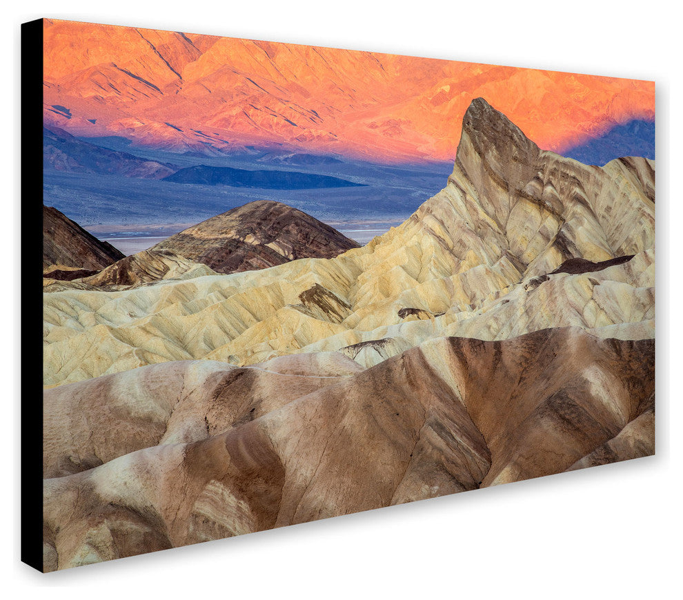 'Zabriskie Sunrise' Canvas Art by Pierre Leclerc