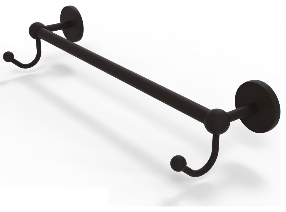 Prestige Skyline 36" Towel Bar with Integrated Hooks, Oil Rubbed Bronze