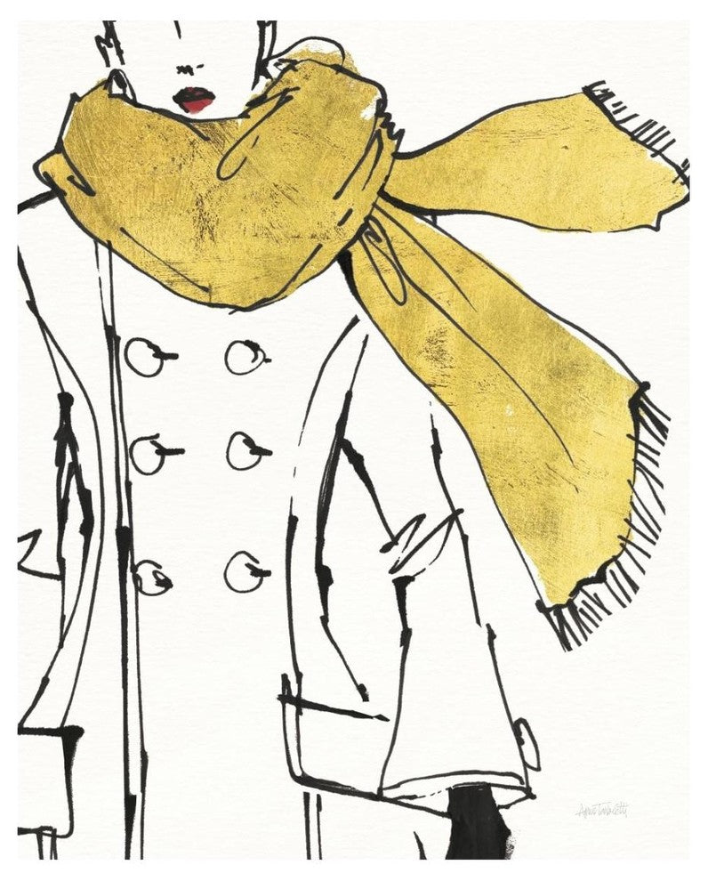 "Fashion Strokes III no Splatter" Digital Paper Print by Anne Tavoletti, 22"x26"