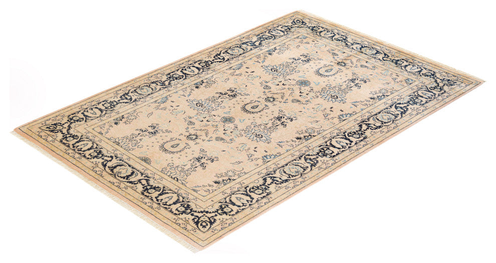 Mogul, One-of-a-Kind Hand-Knotted Area Rug Beige, 4' 8 x 7' 2