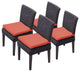 4 Venice Armless Dining Chairs