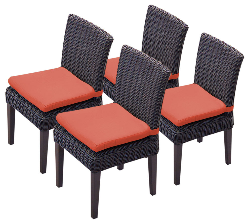 4 Venice Armless Dining Chairs