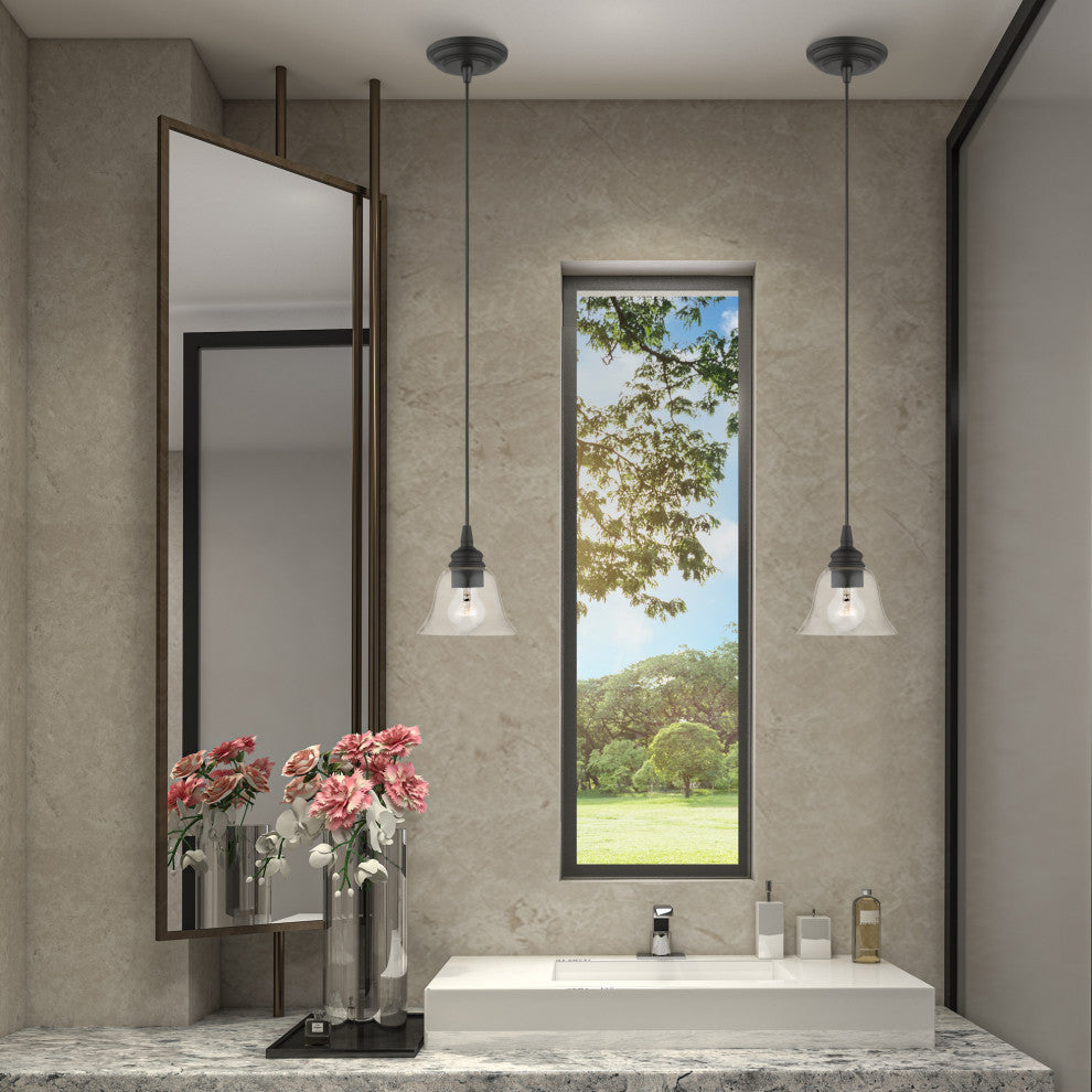 Moreland 1 Light Black Single Pendant