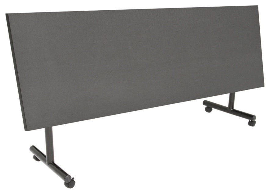 Kobe 84" Flip Top Mobile Training Table, Gray