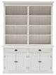 Classic White Hutch Bookcase Unit
