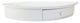 Kiera Grace Providence Morris Half Moon Shelf White, Matte Finish
