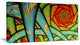 Green Fractal Endless Tunnel, Abstract Canvas Art Print, 32x16