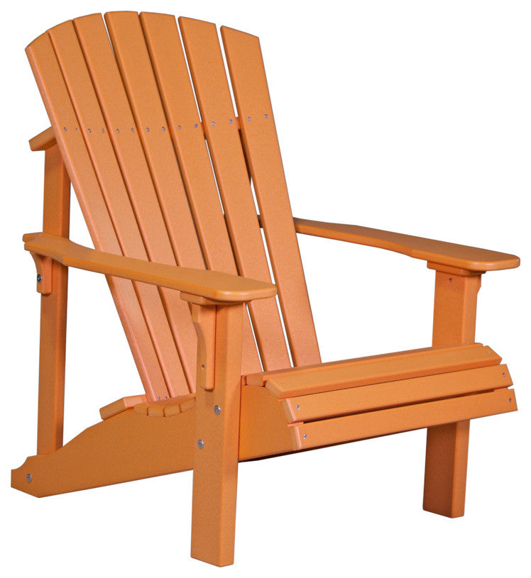 Poly Deluxe Adirondack Chair, Tangerine