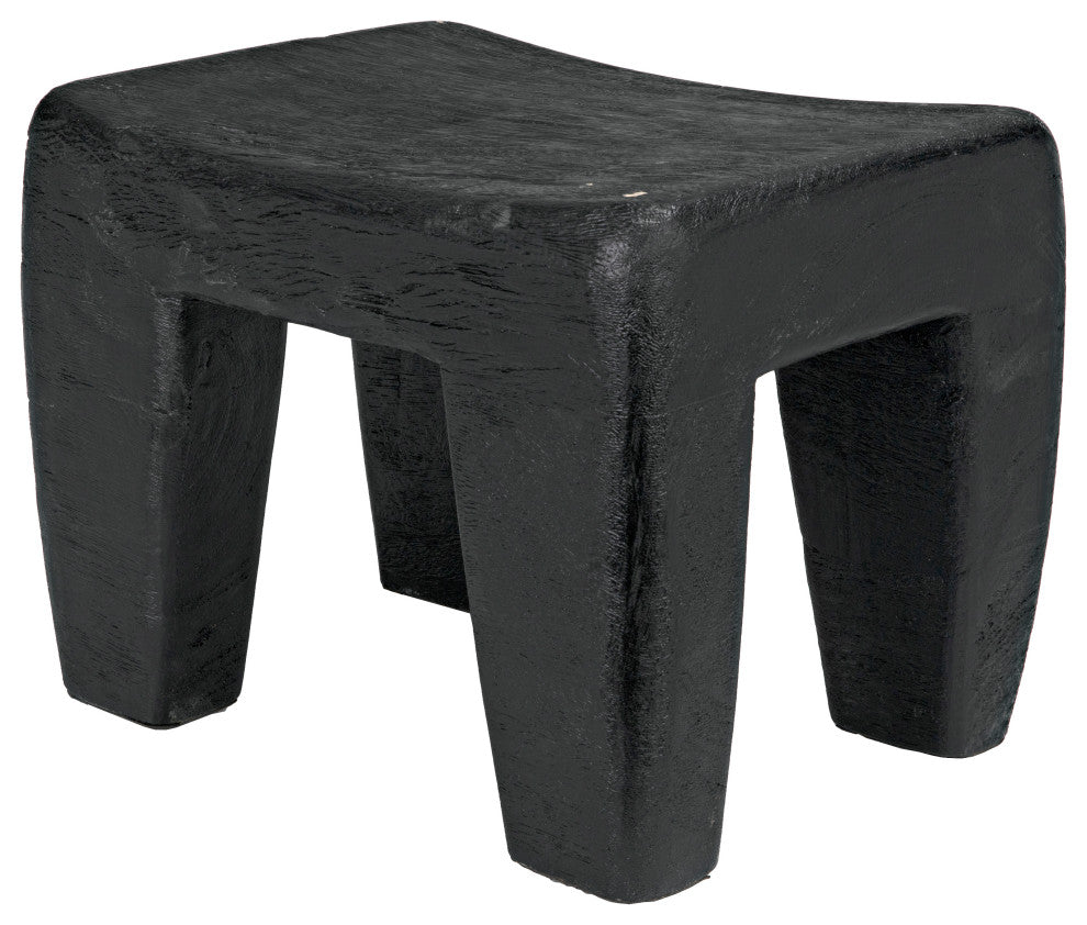 Sumo Stool, Black Burnt
