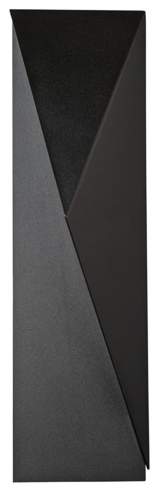 Carbon Outdoor Sconce, 24.9", Coastal Black, Right Orientation