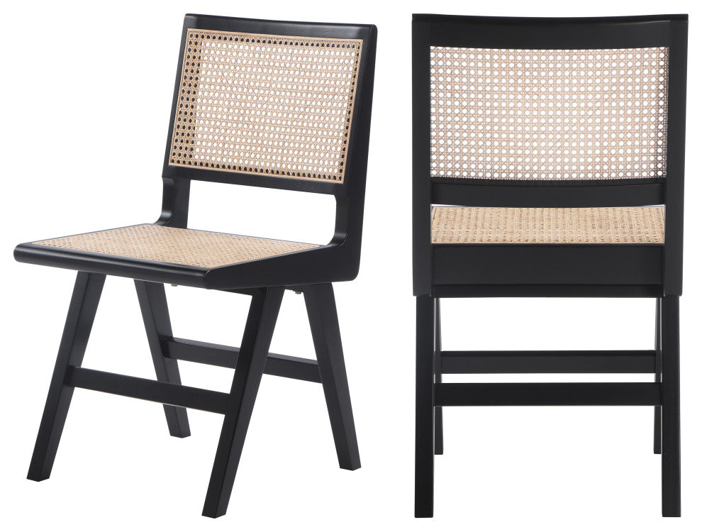 Preston Dining Chair, Set of 2, Black, Side Chair