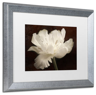 Cora Niele 'White Tulip II' Matted Framed Art
