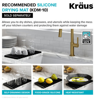 23" Undermount Stainless Steel Kitchen Sink, Pull-Down Faucet MB, Dispenser