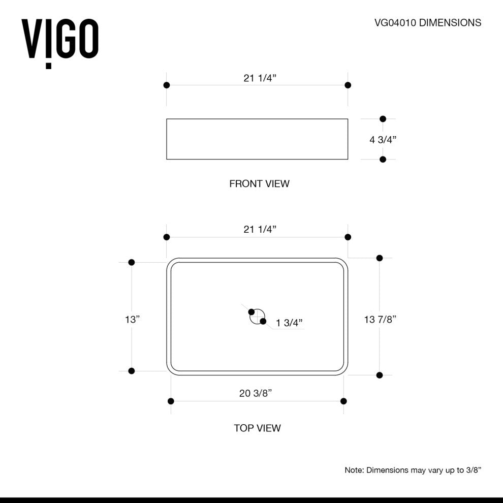 Magnolia 21"L x 14"W MatteStone Vessel Sink and Olus Wall Mount Faucet Set