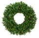 Vickerman Cheyenne Pine Wreath With Pine Cones, 24", Unlit