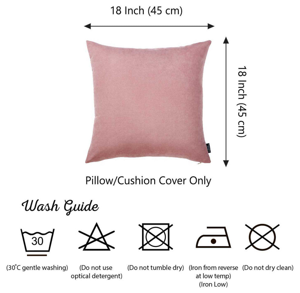 Set Of 2 Mauve Pink Brushed Twill Decorative Throw Pillow Covers