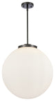 Beacon Pendant, Matte Black, Matte White, Matte White