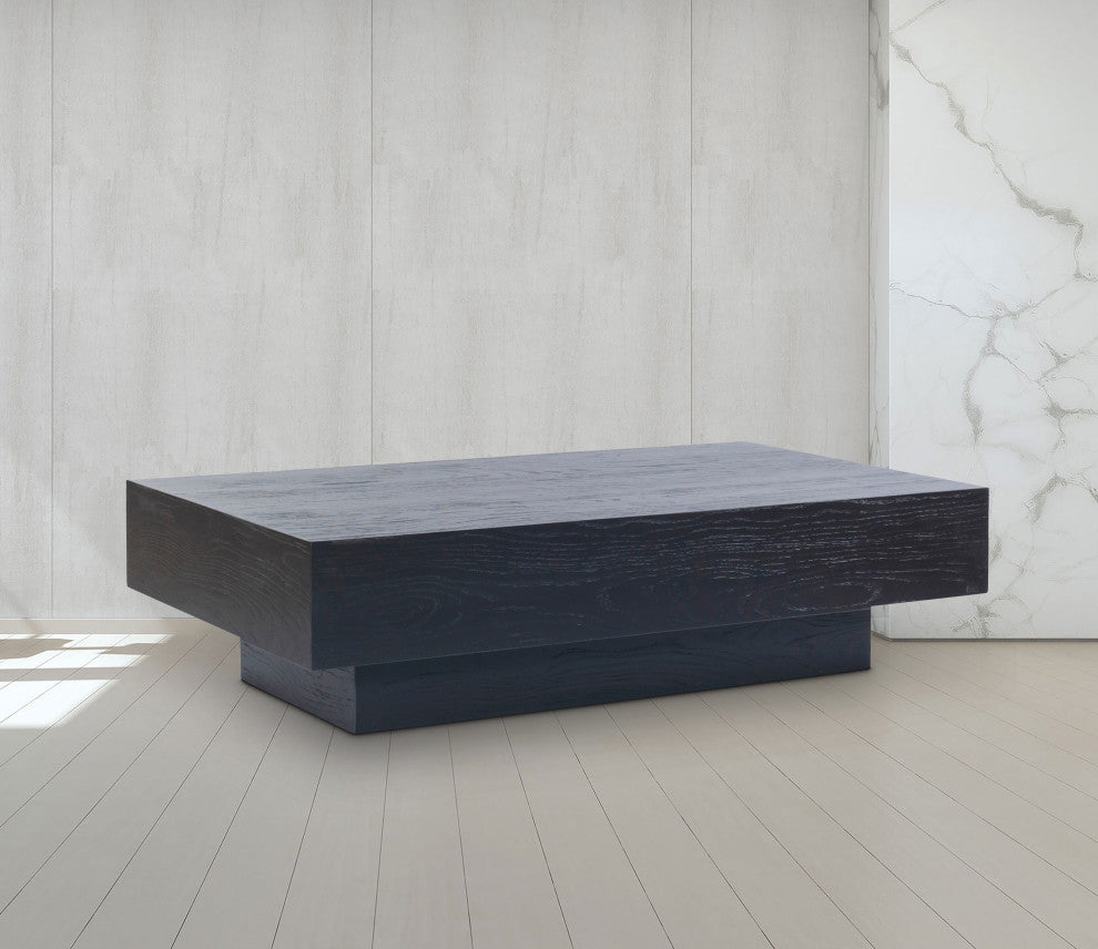 Otto Oak Veneer Coffee Table, Black