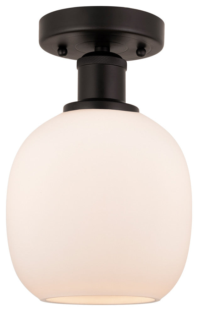 Innovations 616-1F-OB-G101 Belfast 1 Light Semi-Flush Mount, Oil Rubbed Bronze