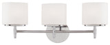 Trinity 3-Light Bath Bracket, Polished Chrome