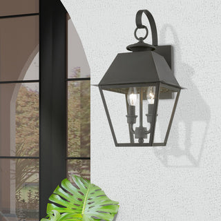Wentworth 2 Light Charcoal Outdoor Medium Wall Lantern
