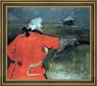Henri De ToulouseLautrec Admiral Viaud Framed Premium Canvas Print, 20"x25"
