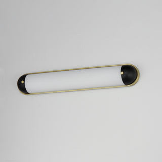 Maxim 39563 Capsule 30"W Bath Bar - Black / Natural Aged Brass