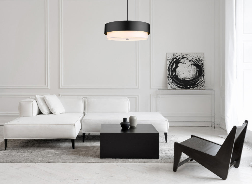 Z-LITE 6-Light Pendant, Matte Black