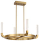 Del Mar 4-Light LED Chandelier, Warm Brass by Breegan Jane