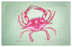 Pink Crab Door Mat 18x26