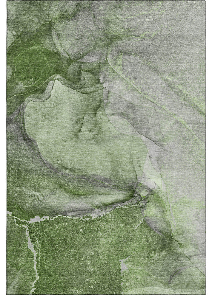 Premium Machine Washable Mayfield AMF524 Olive 2'6" x 3'10" Rug