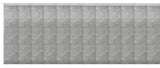Poppy 12-Panel Track Extendable Vertical Blinds 140-260"W
