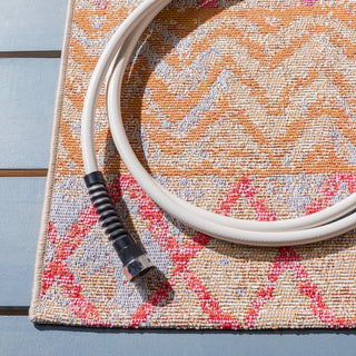 Safavieh Summer Collection, SMR497 Indoor/Outdoor Rug, Gold/Blue, 5'3"x7'6"