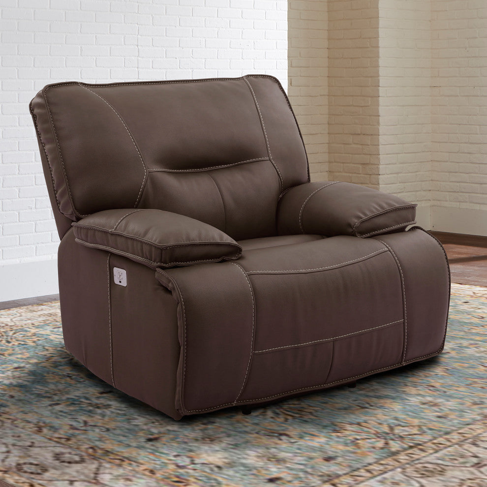 Spartacus Black Power Reclining Sofa and Two Recliners