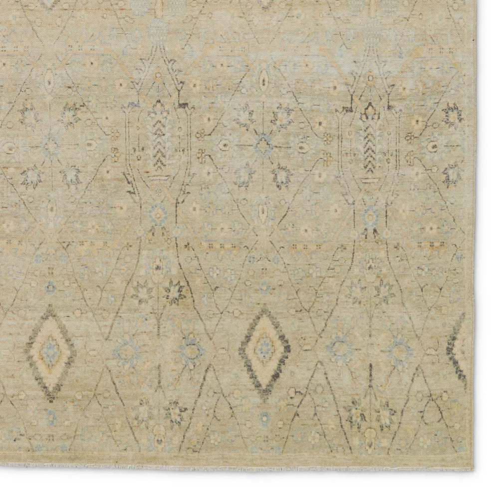 Jaipur Living Maisie Medallion Green/ Blue Runner Rug 2'6"X8'