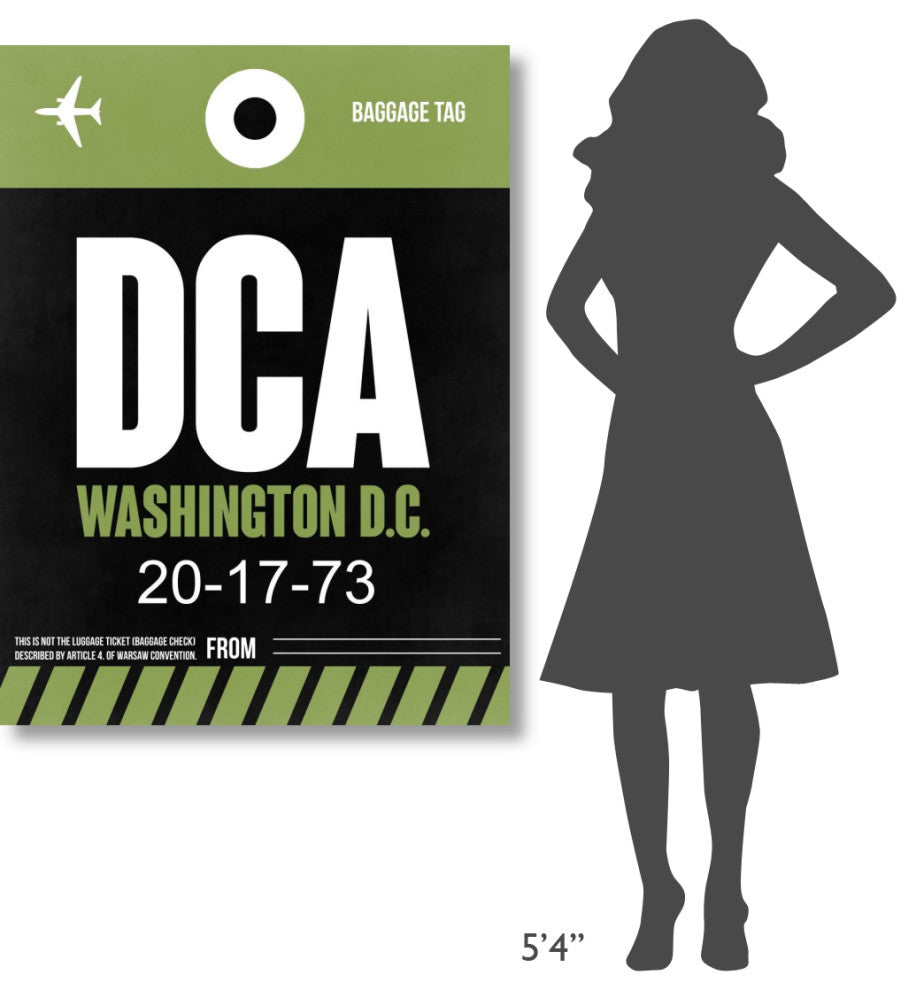 "DCA Washington Luggage Tag 2" Fine Art Print