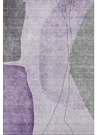 Premium Machine Washable Mayfield AMF696 Purple 3' x 5' Rug