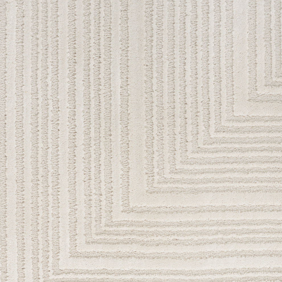 Calvin Klein CK024 Irradiant 2' x 6' Ivory Modern Indoor Rug