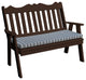 Poly Royal English Garden Bench, Tudor Brown, 5 Foot