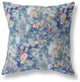 20" Blue Gray Springtime Indoor Outdoor Throw Pillow