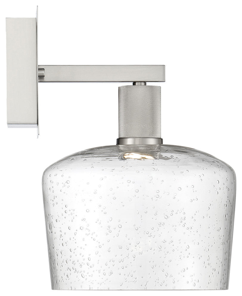 Access Port Nine 1-Light Chardonnay LED Wall Sconce Brushed Steel